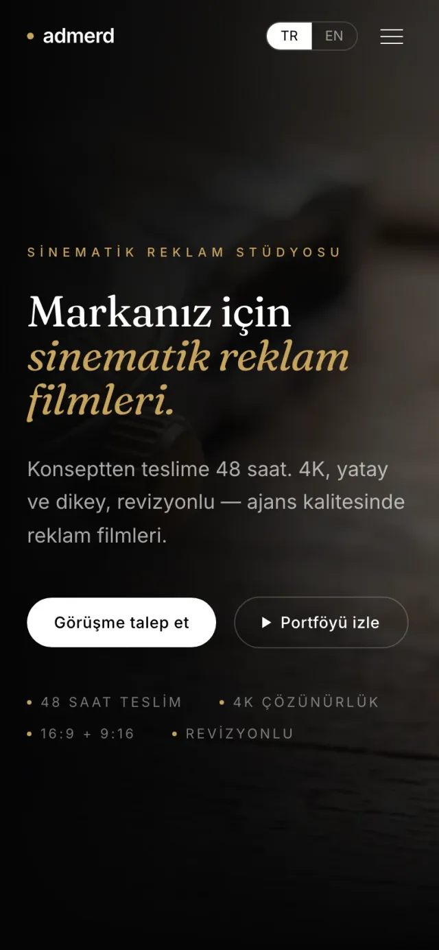 ADMERD mobil arayüzü 1