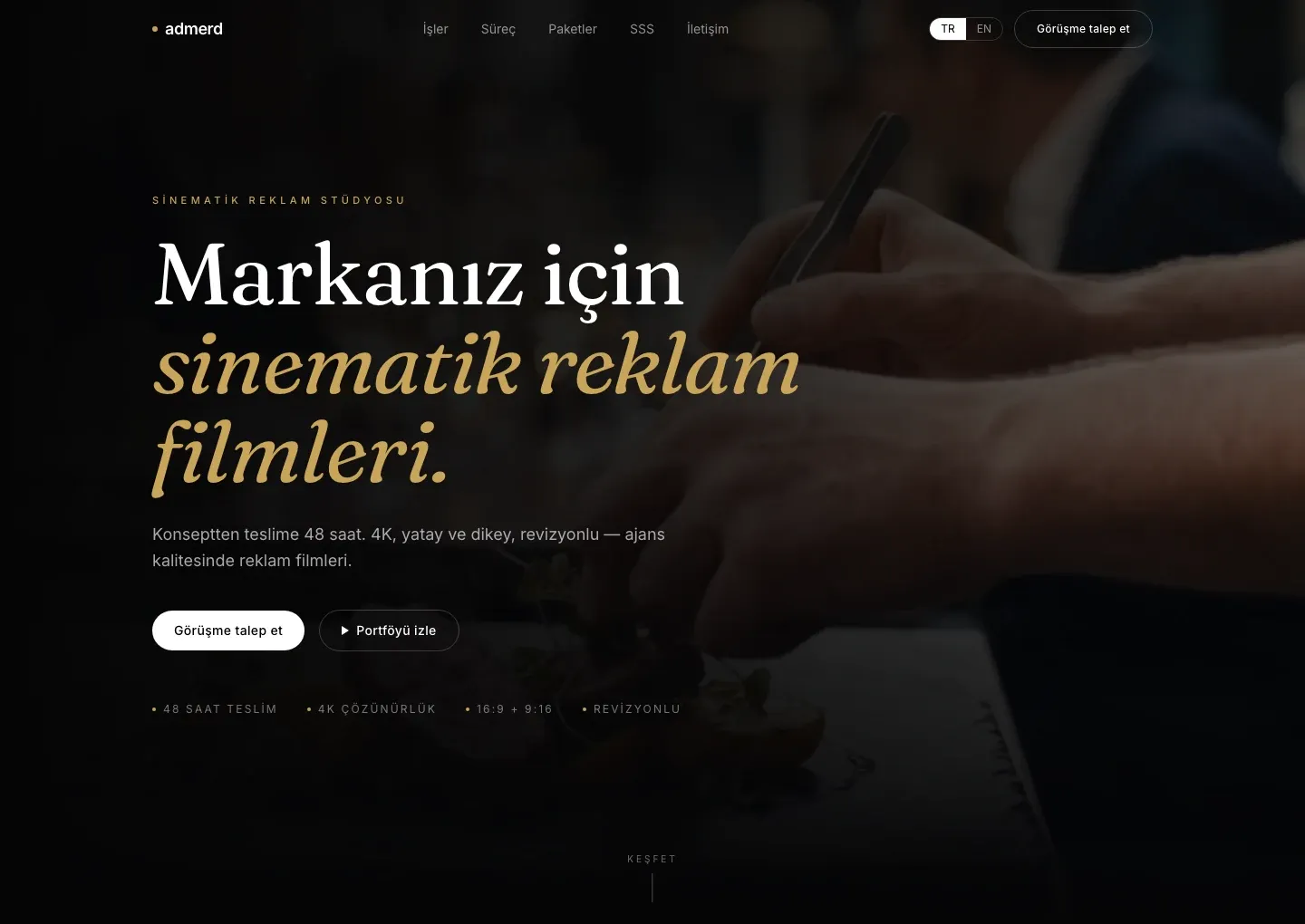 ADMERD — arayüz 1