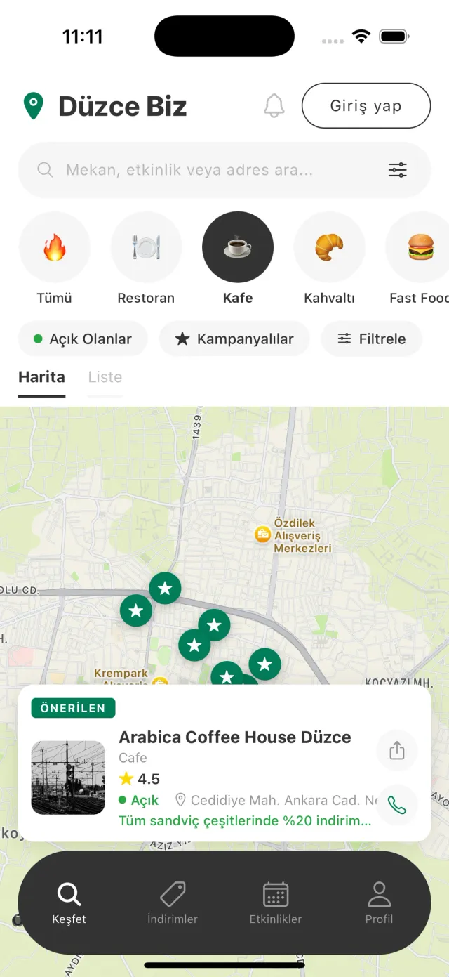 Düzce Biz arayüzü 1