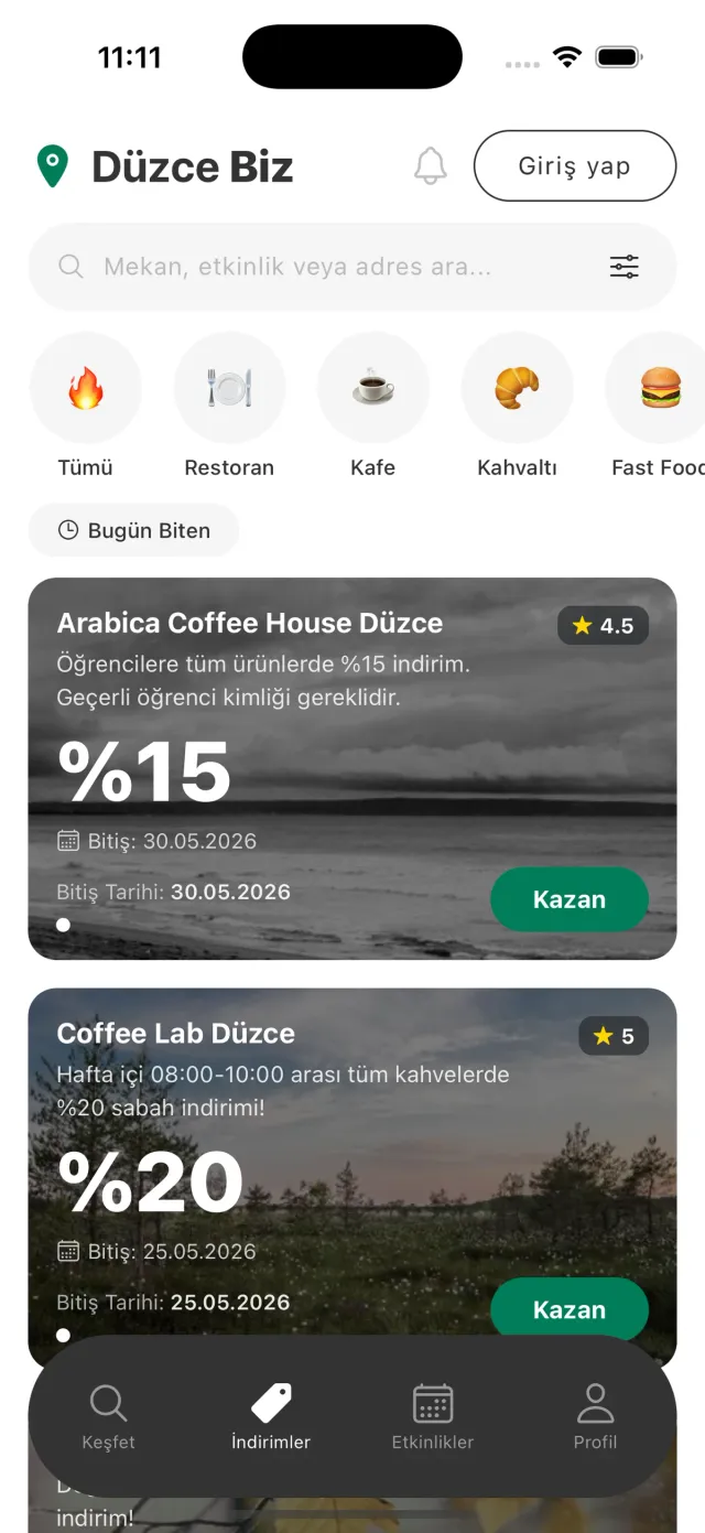Düzce Biz arayüzü 2