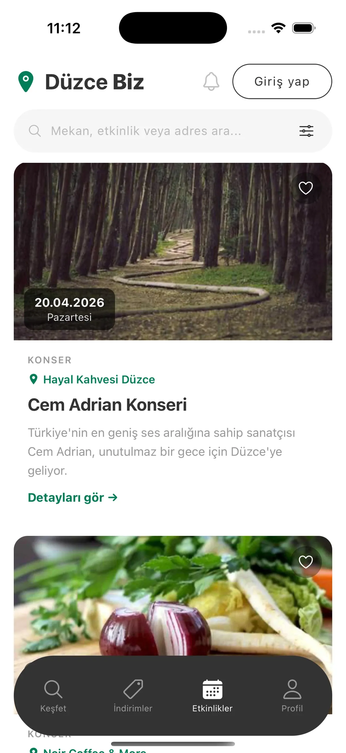 Düzce Biz — arayüz 4