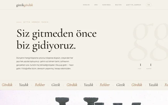 GittikGördük arayüzü 1