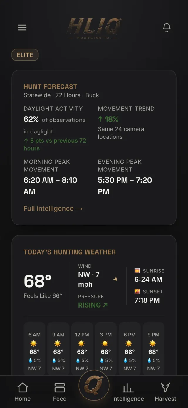 HuntLine IQ Web interface 1