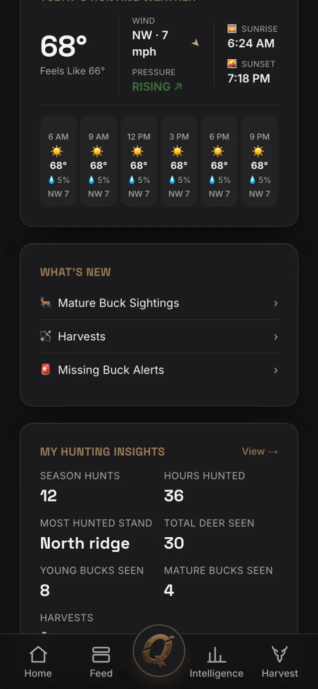 HuntLine IQ Web interface 2