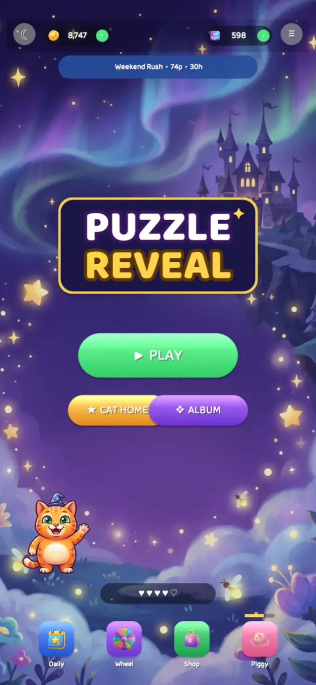 Puzzle Reveal arayüzü 2