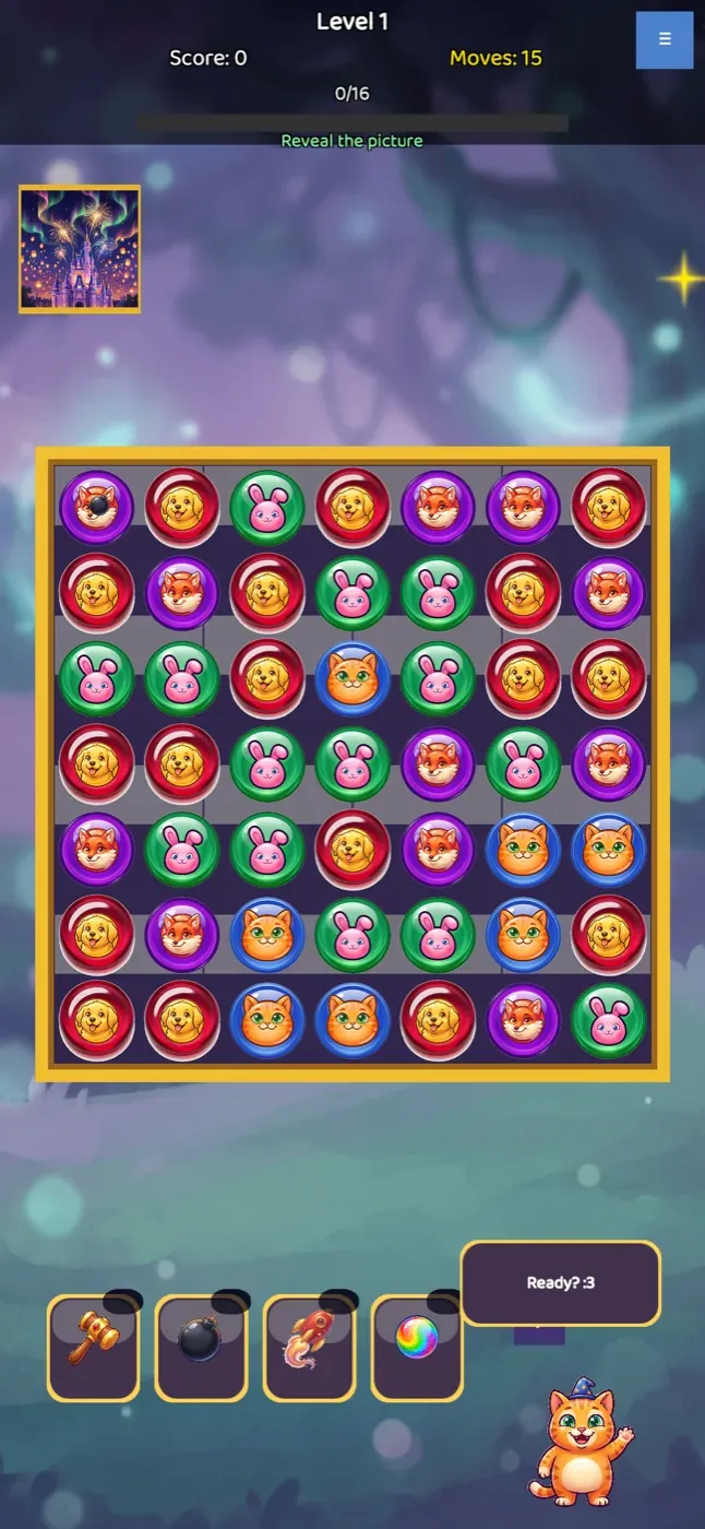Puzzle Reveal — arayüz 3