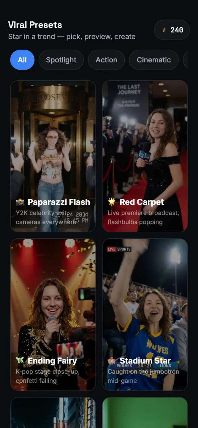 Viralance mobile interface 2